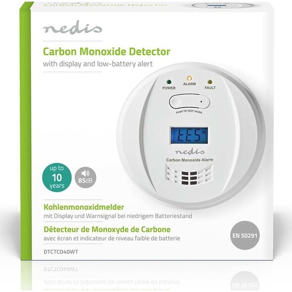 Nedis Nedis DTCTCO40WT detektor gazu Tlenek Węglu (CO)