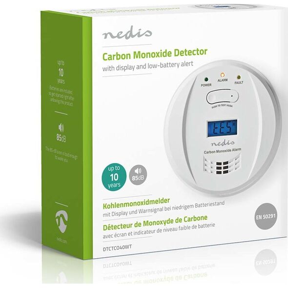 Nedis Nedis DTCTCO40WT detektor gazu Tlenek Węglu (CO)