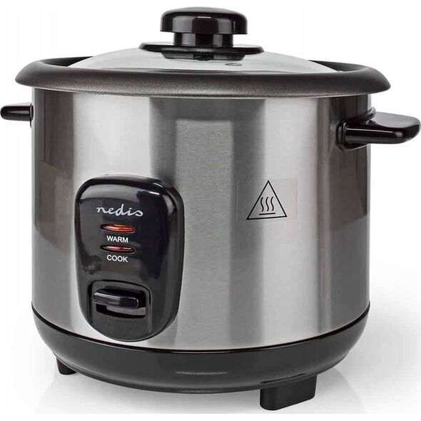Multicooker Nedis Nedis KARC110AL szybkowar 1 l 400 W Czarny, Srebrny