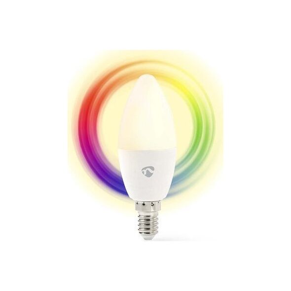 Nedis Nedis WIFILRC10E14 lampa LED Niebieski, Zielony, Czerwony, Biały 4,9 W E27 F