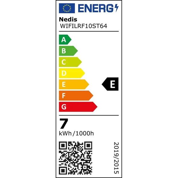 Nedis Nedis SmartLife lampa LED Ciepłe białe 7 W E27 E