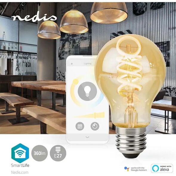 Nedis Nedis SmartLife lampa LED Zimne białe, Ciepłe białe 4,9 W E27 G