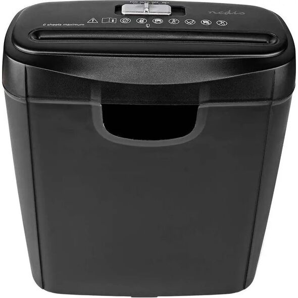 Niszczarka Nedis Nedis PASH112BKA4 niszczarka Rozdrabnianie taśmowe 22 cm Czarny