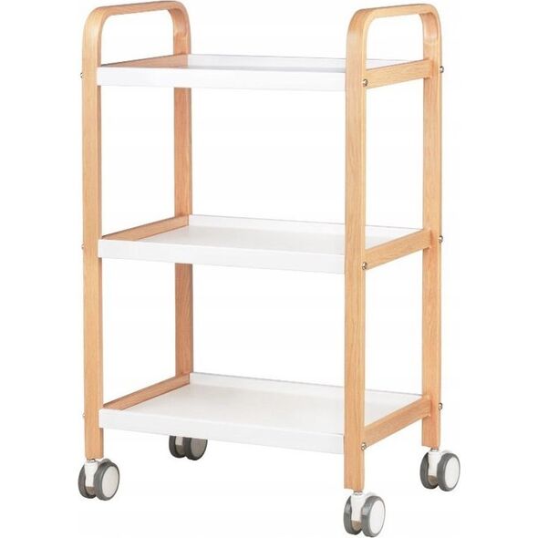 Activeshop Stolik pomocnik kosmetyczny HS-09 drewno - biały