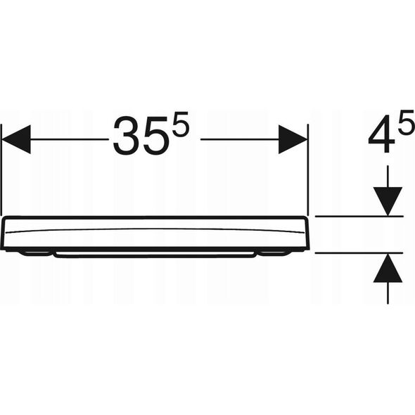 Deska sedesowa Geberit Geberit deska sedesowa Smyle Square, slim 500.687.01.1