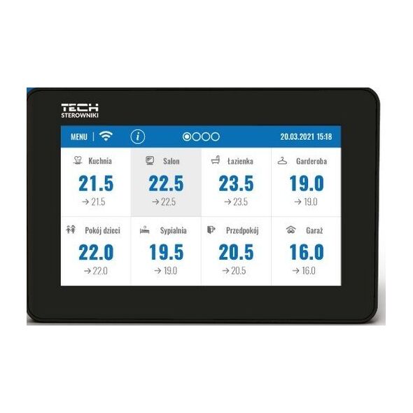 Tech Tech uniwersalny panel kontrolny M-12 czarny M12BK