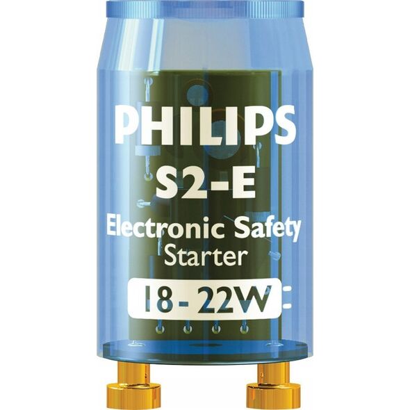 Philips Philips S2E 18-22W SER 220-240V BL UNP/20X25BOX, Lighting starter, Blue, AC, 220-240 V