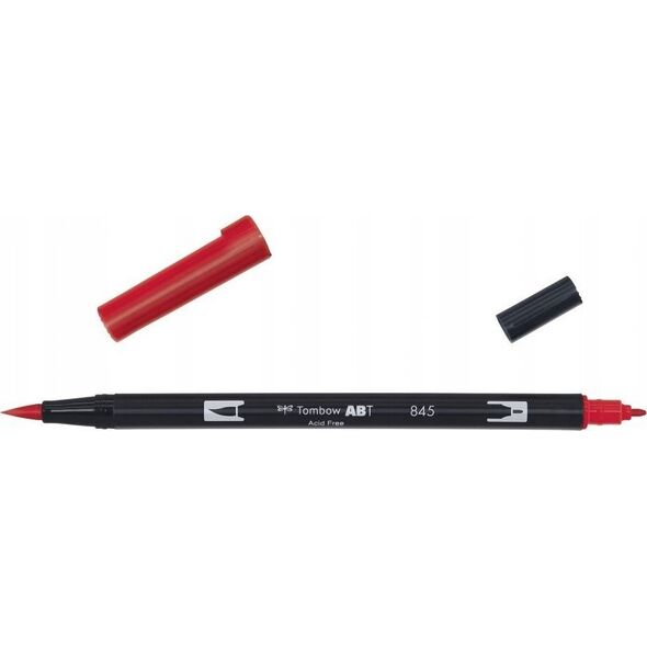 Tombow Tombow ABT-18P-1, 18 colours, Multicolour, Bullet tip & Brush tip, 0.8 mm, 1 cm, Black