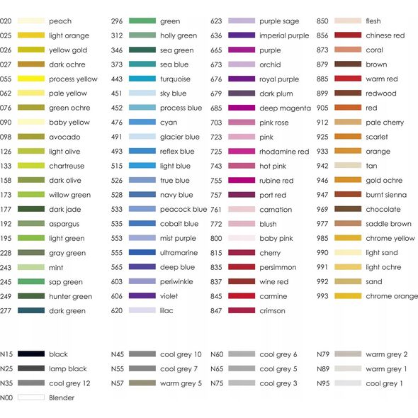 Tombow Tombow ABT-18P-1, 18 colours, Multicolour, Bullet tip & Brush tip, 0.8 mm, 1 cm, Black
