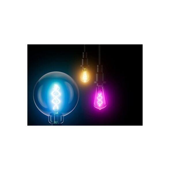 Ledvance LEDVANCE SMART+ WiFi Filament Globe RGBW, Smart bulb, Wi-Fi, Transparent, Integrated LED, E27, Warm white