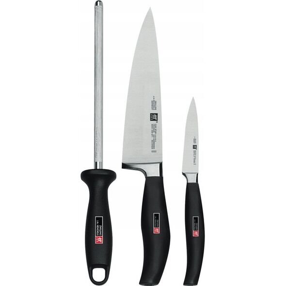 Zwilling Zestaw 2 noży + ostrzałka ZWILLING Five Star 30114-000-0