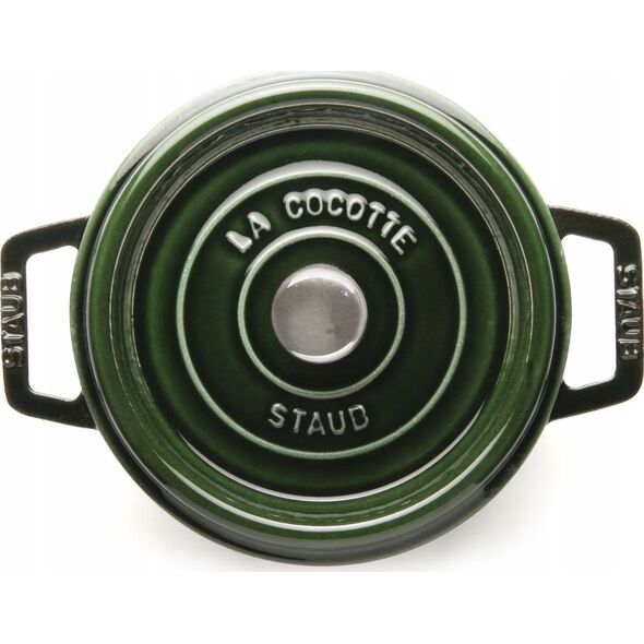 STAUB Garnek żeliwny okrągły Staub - Zielony, 2.2 ltr