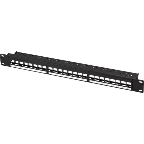 LogiLink LogiLink Keystone Patchpanel 19", 24 Module, leer, schw. 1HE