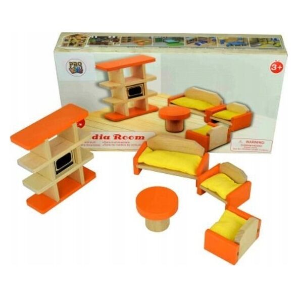 PRO-eximp Meble dla lalek drewniane salon TNWX-9171 93778