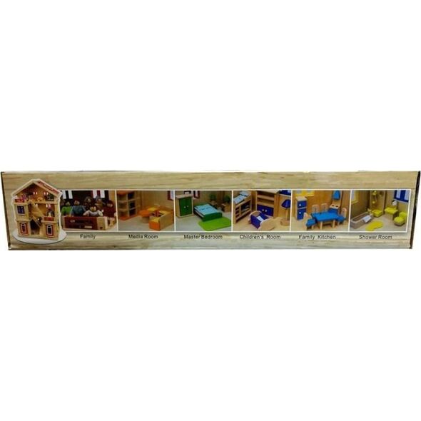 PRO-eximp Meble dla lalek drewniane salon TNWX-9171 93778