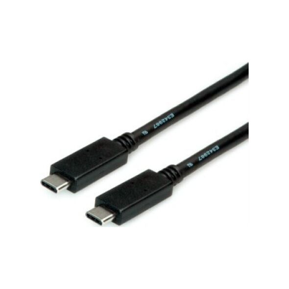 Kabel USB Triton Kabel ROLINE USB 3.2 Gen 2 z funkcją PD (Power Delivery) 20V5A, Emark, C-C, M/M, czarny, 2 m