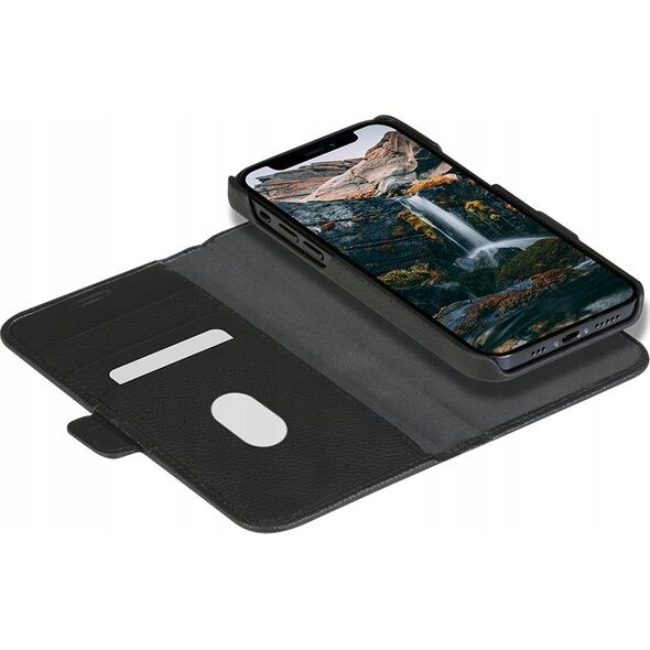 dbramante New York - iPhone 13 Pro Max 6.7" - Night Black - full grain pebbled leather cover