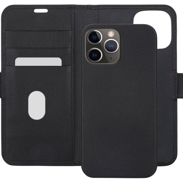 dbramante New York - iPhone 13 Pro Max 6.7" - Night Black - full grain pebbled leather cover