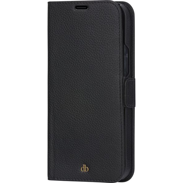 dbramante New York - iPhone 13 Pro Max 6.7" - Night Black - full grain pebbled leather cover