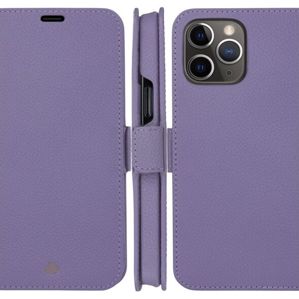 dbramante New York - iPhone 13 Pro Max 6.7" - Daybreak Purple - full grain pebbld leather cover