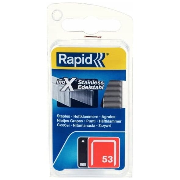 Rapid Stainless steel staples. steel "Rapid" 53/6 1080 pcs.