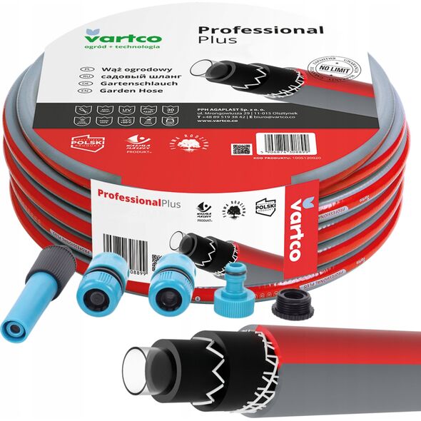 Vartco Garden hose 3/4" 20m 6-ply Vartco PROFESSIONAL PLUS TFS 1005340020