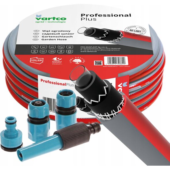 Vartco Garden hose 3/4" 20m 6-ply Vartco PROFESSIONAL PLUS TFS 1005340020