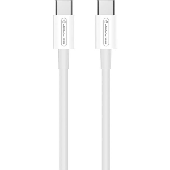 Kabel USB Jellico JELLICO kabel B1 USB-C - USB-C PD 60W 1M Biały