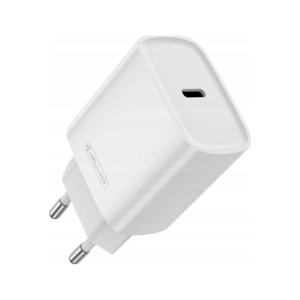Ładowarka Jellico JELLICO ładowarka sieciowa EU53 PD 30W 1xUSB-C + kabel USB-C - Lightning Biały