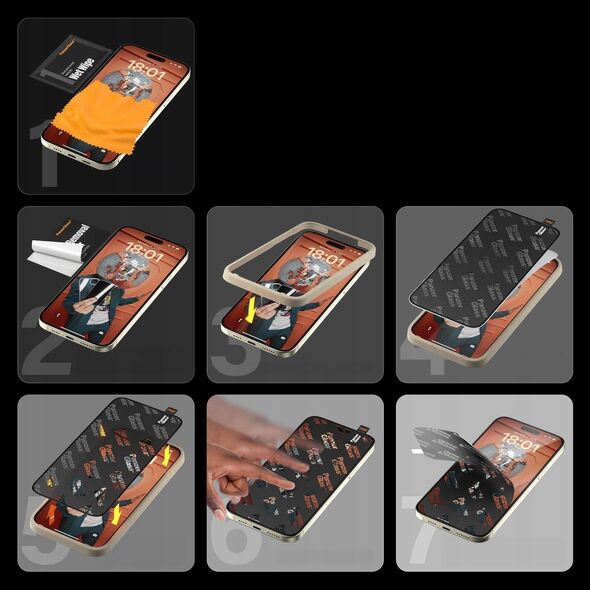 PanzerGlass PanzerGlass Ultra-Wide Fit iPhone 15 Pro 6.1" Screen Protection Easy Aligner Included 2810