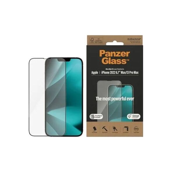 PanzerGlass PanzerGlass Re:fresh Glass iPhone 15 Plus 6.7" Ultra-Wide-Fit Screen Protection Easy Aligner 2823