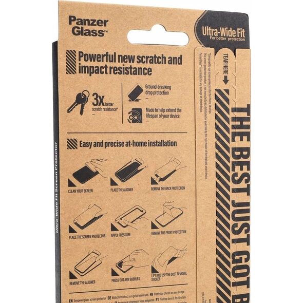 PanzerGlass PanzerGlass Re:fresh Glass iPhone 15 Plus 6.7" Ultra-Wide-Fit Screen Protection Easy Aligner 2823