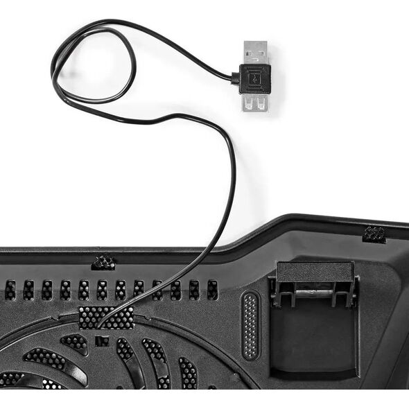 Nedis Nedis NBCR101BK stojak na laptop Podstawka na notebooka Czarny 43,2 cm (17")