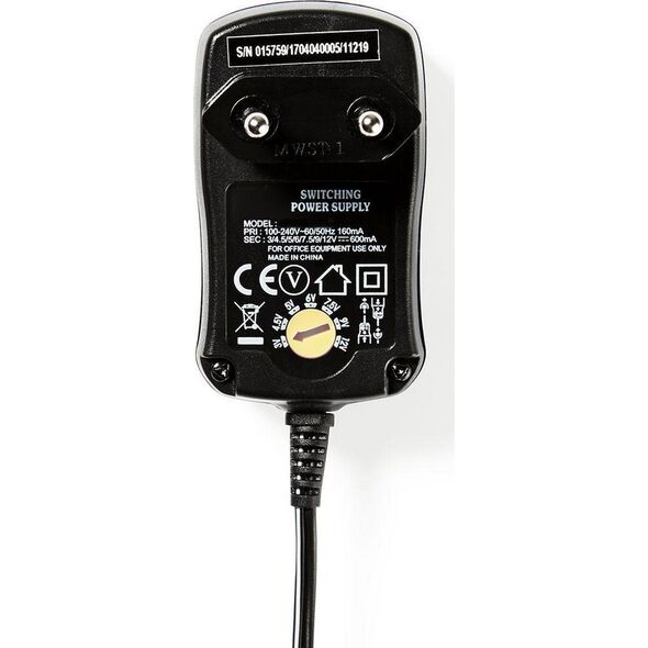 Nedis Nedis ACPA006 adapter zasilający/ inwentor Czarny