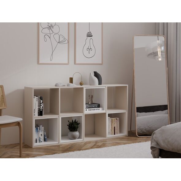 Topeshop REGAŁ KOMOROWY SZAFKA MALAX 2X4 KASZMIR