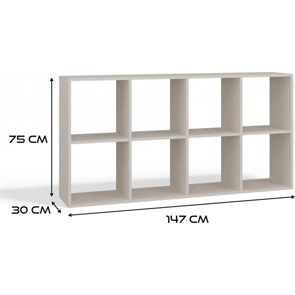 Topeshop REGAŁ KOMOROWY SZAFKA MALAX 2X4 KASZMIR