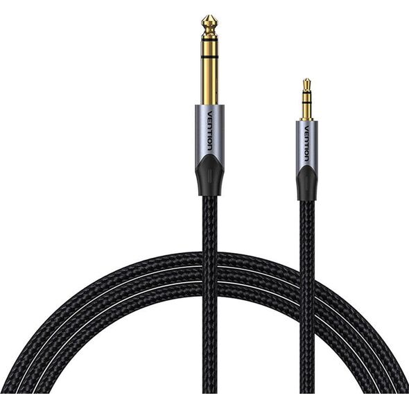 Kabel Vention Kabel audio 3,5mm TRS męski do 6,35mm męski 5m Vention BAUHJ Szary