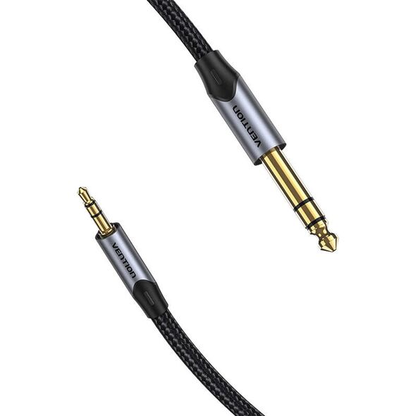 Kabel Vention Kabel audio 3,5mm TRS męski do 6,35mm męski 5m Vention BAUHJ Szary