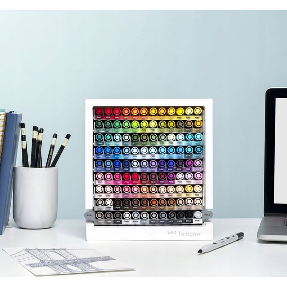 Tombow Marker Tombow ABT Dual Brush Pen med 108 stk. i desktop display