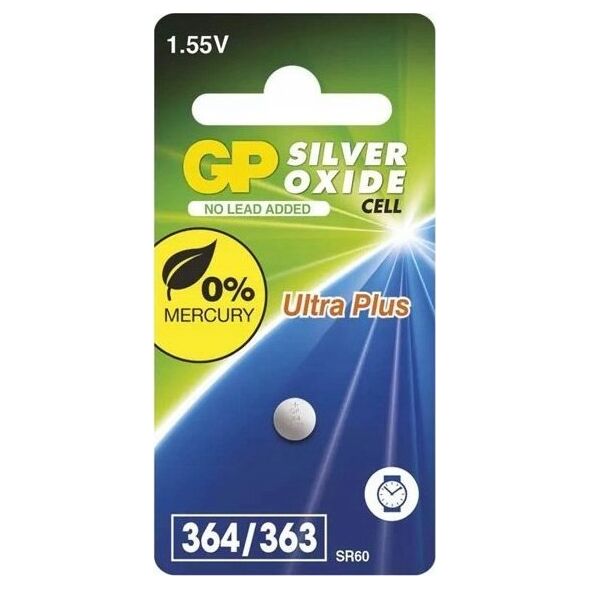 GP Battery silver oxide 357F/S76E/303/SR44W/SR44 1-pack