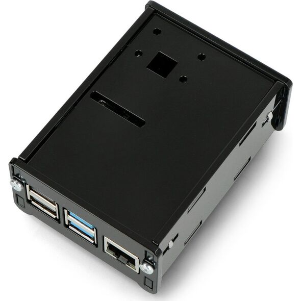 Gravlaser Obudowa do Raspberry Pi 4B z mocowaniem na kamerę - czarna}