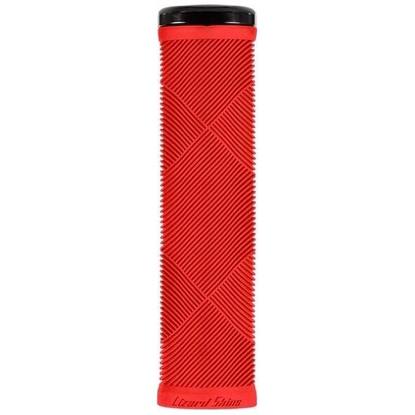Lizard Skins Chwyty kierownicy LIZARDSKINS Single-Clamp Lock-On STRATA Candy Red klamry 130mm (NEW)