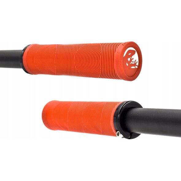 Lizard Skins Chwyty kierownicy LIZARDSKINS Single-Clamp Lock-On STRATA Candy Red klamry 130mm (NEW)