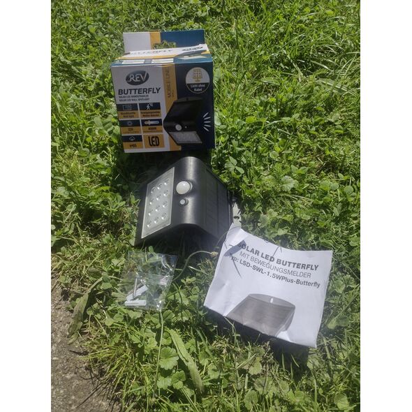 REV REV Solar LED Butterfly with Motion Detector 1,5W white