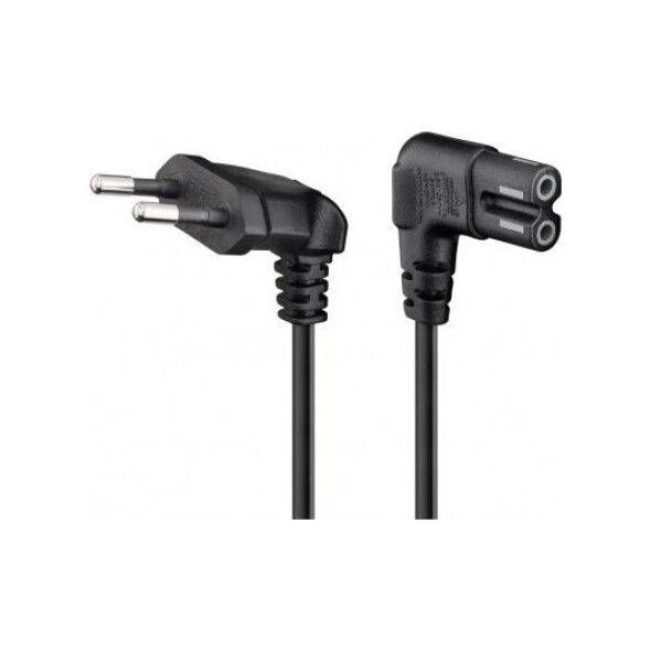 Kabel zasilający Triton Kabel przyłączeniowy z wtyczką Euro, obustronnie kątowy, 1,5 m, czarny - Długość kabla 1.5 m