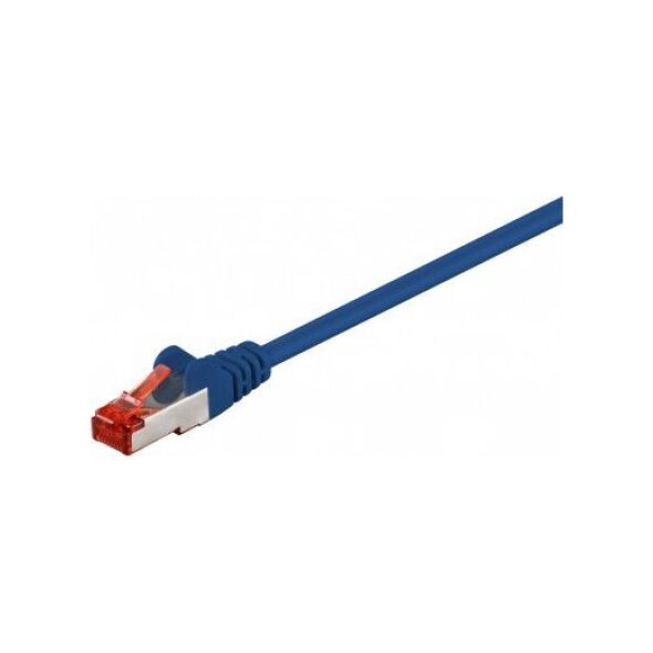 Triton CAT 6 Kabel łączący, S/FTP (PiMF), Niebieski - Długość kabla 0.15 m
