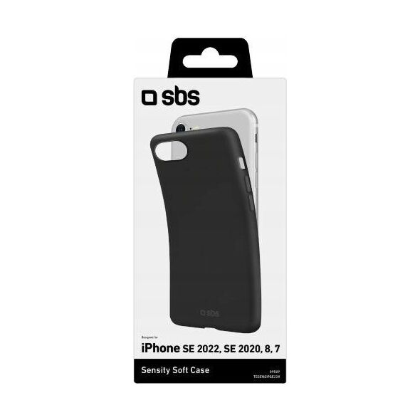 SBS Mobile SBS Sensity Cover iPhone SE 2022/SE 2020/8/7 schwarz