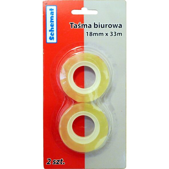 Teka Ta¶ma biurowa 18mmx33m (2szt)