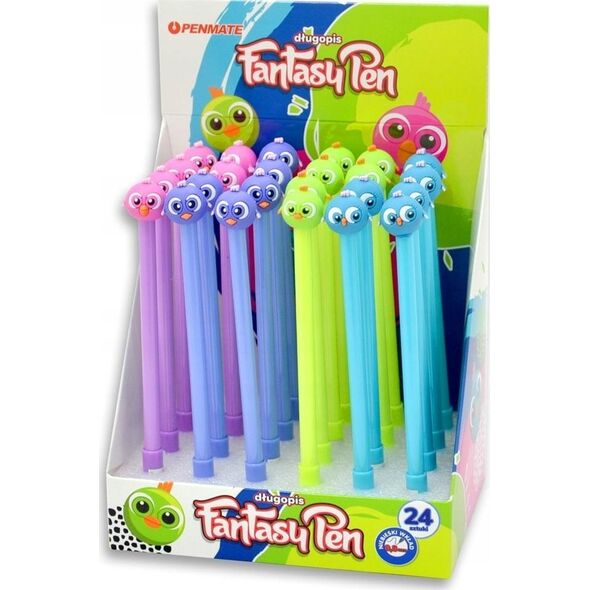 Teka Długopis Fantazyjny Ptaszyna (24szt) PENMATE