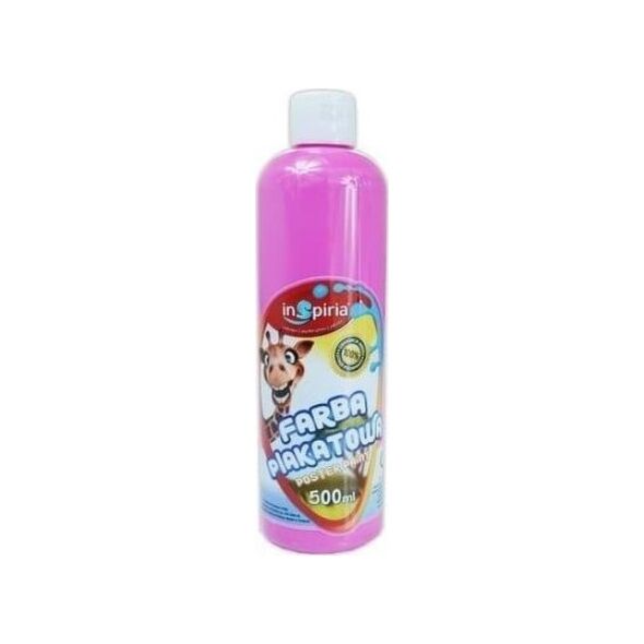 SCHEMAT Farba plakatowa różowa 500ml